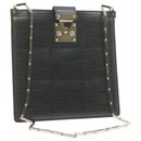 LOUIS VUITTON Epi Stretch Mojito Shoulder Bag Pouch Black M54612 LV Auth 21016 - Louis Vuitton