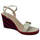 Women's espadrille sandal with lined G - Gucci