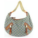 Quilted Denim Chain Hobo - Marc Jacobs