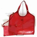 Clear Translucent Epi Plage Red Lagoon Bay with Pouch Baia - Louis Vuitton
