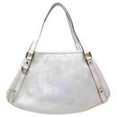 White Leather Abbey Hobo - Gucci