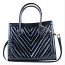 Quilted Chevron 2way Tote Patent - Chanel