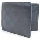 Multiple Men's Wallet Bifold Black Damier Infini Leather - Louis Vuitton