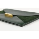 Green Suede Diamond Envelope Clutch Bag 11cel1211 - Céline