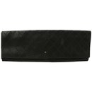 Black Quilted Lambskin CC Jewelry Pouch Clutch - Chanel