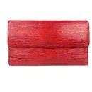 Red Epi Leather Sarah Flap Wallet 14LVA101 - Louis Vuitton