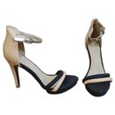 Black and nude sandals with ankle strap - Armani Exchange