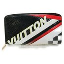 Ultra Rare Black Epi Leather Race Zippy Long Wallet - Louis Vuitton