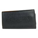 Black Taiga Leather 4 Key Multicles Holder 16l859 - Louis Vuitton