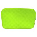 Lime Neon Green Damier Infini Toiletry Pouch Cosmetic Case - Louis Vuitton