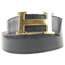 32mm Reversible H Logo Belt Kit Black x Gold x Brown - Hermès