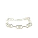 Silver Monogram Macadam Chain Link Bracelet - Céline