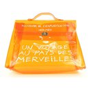 Souvenir De L'exposition 1998 Kelly Clear Shopping Orange Bag - Hermès