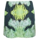 Green Print Mini Skirt  - Autre Marque
