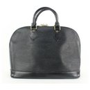 Black Epi Leather Noir Alma PM Bowler Bag - Louis Vuitton