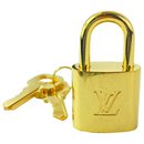 Gold #664 Padlock and Key Set Cadena Lock Full Kit - Louis Vuitton