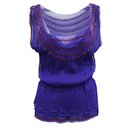 Purple silk top - Diane Von Furstenberg