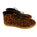 Leopard-print suede lace-up espadrilles - Saint Laurent