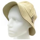 NEW HERMES VENDOME HAT 57 051024N IN CREPE BEIGE NEW LINEN HAT - Hermès