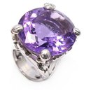 DIOR MISS DIOR GM T RING51 LE BAL COLLECTION IN WHITE GOLD DIAMONDS AND AMETHYST - Dior