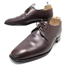 CHURCH'S DERBY SHOES 3 carnations 8F 42 BROWN LEATHER SHOES - Church's
