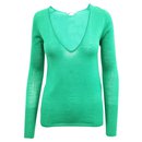 Green V-neck Sweater - Dkny