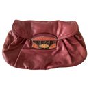Bolsa clutch de couro vintage - Prada