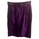 YSL purple satin skirt, Glamorous - Yves Saint Laurent
