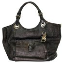 Black Cannage Large Leather Bee Tote - Dior