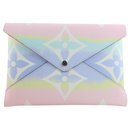 Pink Tie Dye Monogram Escale Kirigami GM Pouch Envelope - Louis Vuitton