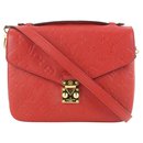 Red Empreinte Cerise Leather Monogram Pochette Metis Bag - Louis Vuitton