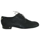 Black Shinny Pointed Toe Lace Up Shoes - Louis Vuitton