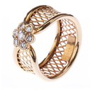 VAN CLEEF & ARPELS 18K Yellow Gold Diamond Fleurette  Ring - Van Cleef & Arpels