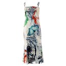 Midi Slip Dress With Butterfly Print - Just Cavalli
