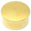 VINTAGE HERMES CYLINDRICAL BOX IN GOLD BRASS 3.5 x 8 CM GOLDEN BRASS BOX - Hermès