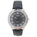 Hermès Clipper watch 39 MM CP2.810 STEEL PALLADIE AUTOMATIC STEEL WATCH