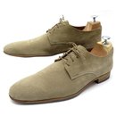 HESCHUNG NERIUM SHOES 8.5 42.5 BEIGE SUEDE LEATHER SHOES SUEDE DERBY - Heschung