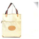 Ivory Monogram Micro GG Web Handle Tote Bag - Gucci