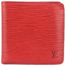 Red Epi Leather Multiple Bifold Men's Wallet - Louis Vuitton
