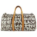 Stephen Sprouse Monogram Graffiti Keepall 50 Duffle Bag Grey - Louis Vuitton