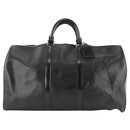 Black Epi Leather Noir Keepall 50 duffle bag 25LV713 - Louis Vuitton