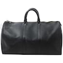 Black Epi Leather Noir Keepall 45 duffle bag 26LV713 - Louis Vuitton