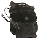 FENDI Zucca Acryl Fur Shoulder Bag Black Auth ar4063 - Fendi