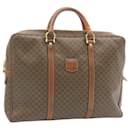 CELINE Macadam Canvas Hand Bag PVC Leather Brown Auth 22577 - Céline