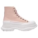 Tread Slick Sneakers in Pink Leather - Alexander Mcqueen