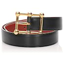 Hermes Black Leather Belt - Hermès