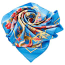 Hermes Blue Caraibes Silk Scarf - Hermès