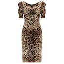 Leopard-Print Silk-Blend Dress - Dolce & Gabbana