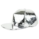 Large 60 Metallic Silver Monogram Miroir Mirror Cap Baseball Hat 212l8 - Louis Vuitton
