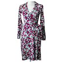 DvF New Jeanne vestido envoltório mistura de seda - Diane Von Furstenberg